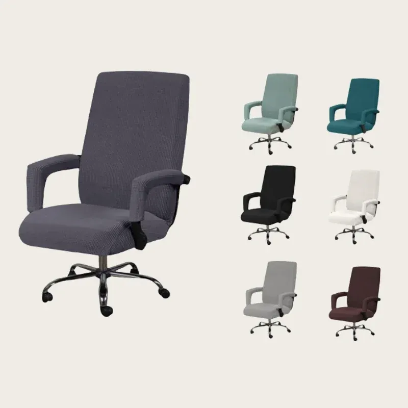 Stretch Spandex Office Chair Slipcovers Spandex Computer Chair Slipcover for Armchair Protector Seat Cover for Gaming Slipcovers