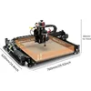 FoxAlien CNC Router Machine 4040-XE,300W Spindle 3-Axis Engraving Milling Machine Wood Metal Acrylic MDF Nylon Carving Cutting 2