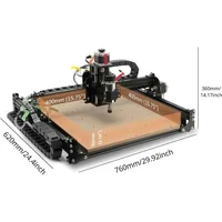 FoxAlien CNC Router Machine 4040-XE,300W Spindle 3-Axis Engraving Milling Machine Wood Metal Acrylic MDF Nylon Carving Cutting 2