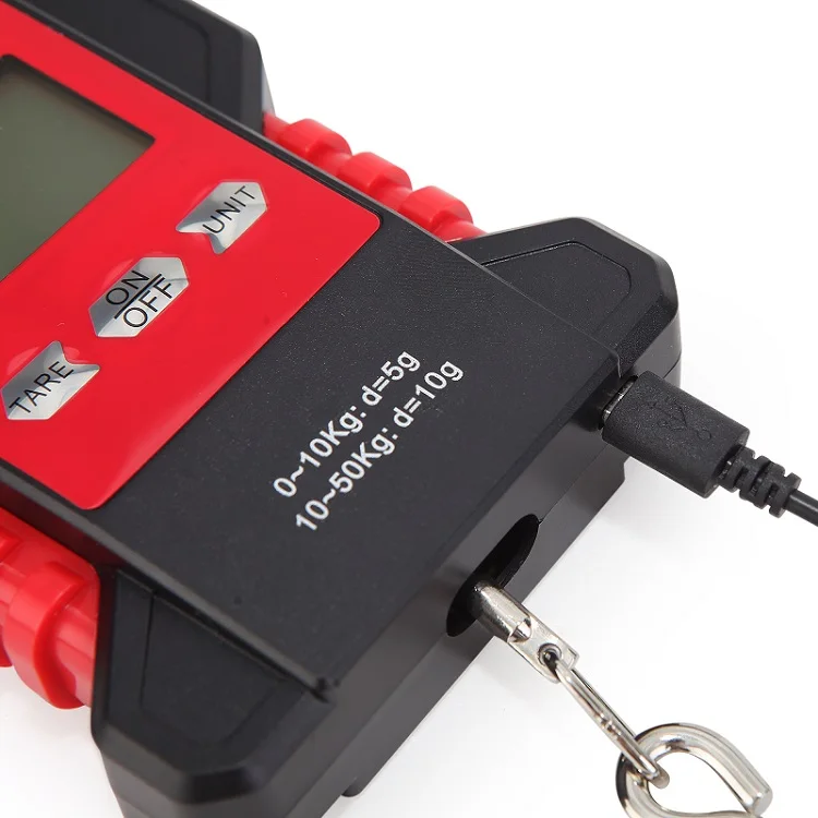 Waterproof Fishing Scale Hanging Hook Luggage Weight Scale Travel 50kg/110lb Baggage Portable Digital Luggage Hanging
