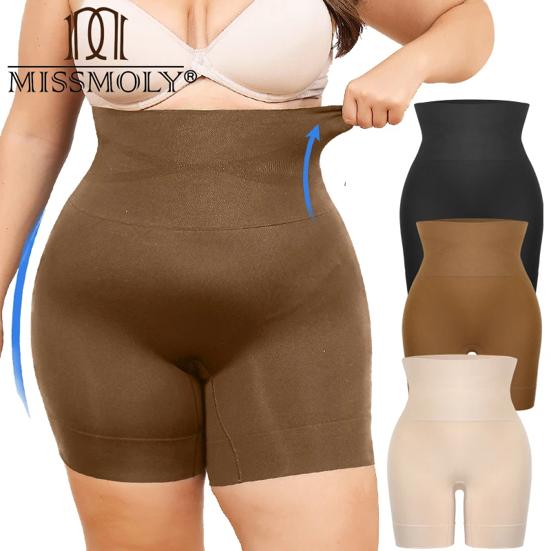 

Women's Plus Size Shapewear High Waisted Body Shaper Tummy Control Panties Obesity Slimming Shapers Waist Trainer Shaping Shorts