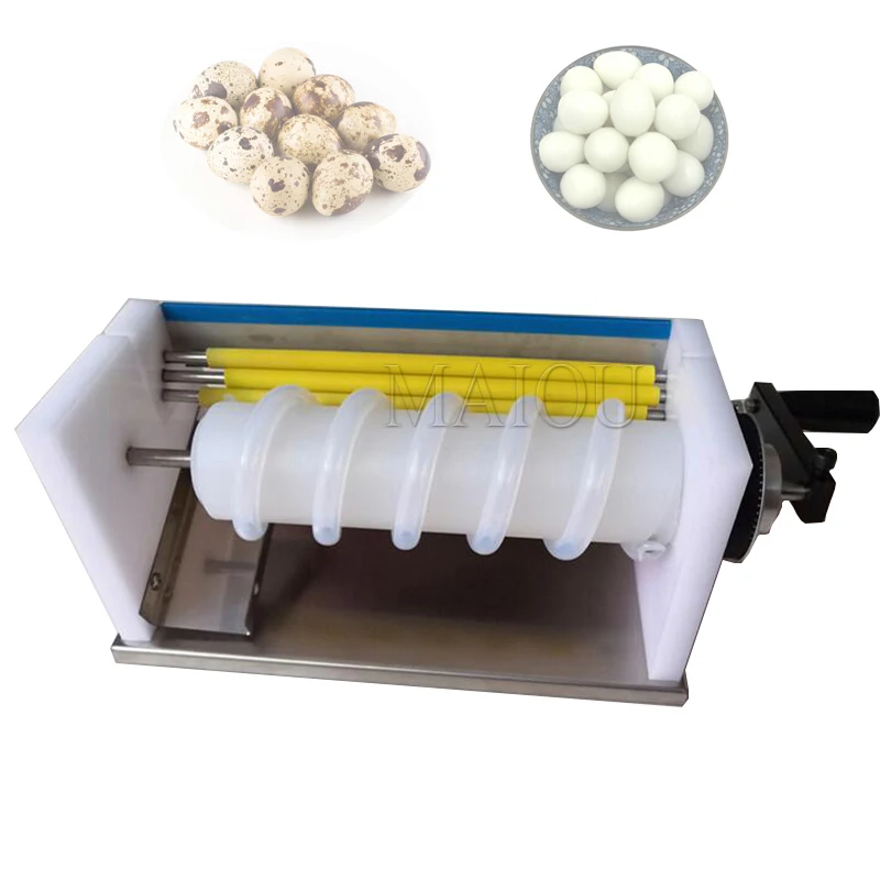 

New Hand-cranked Egg Huller Manual Household Portable Hand Roll Quail Egg Peeler Manual Birds Egg Peeler Sheller 410*150*150mm