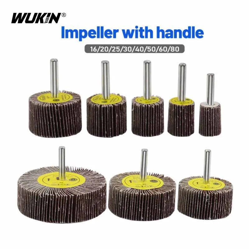 

80 GRIT Abrasive Paper Ring Round Handle 19-80mm Metal Grinding Wheel Sandpaper Woodworking Polishing Drill Accessories