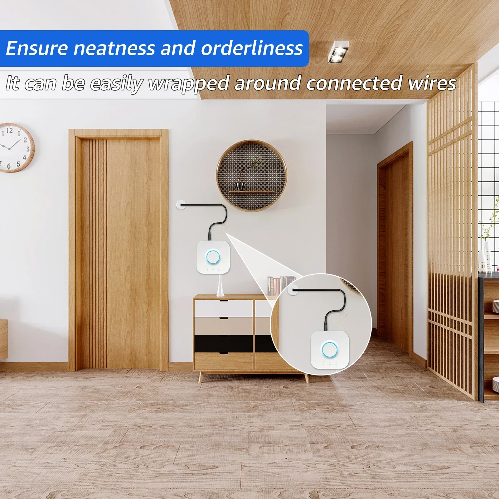 3Pcs Wall Bushing for Ethernet Plastic Through Cable Bushings 0.7cm Reusable Wall Hole Cable Feed Through Bushing