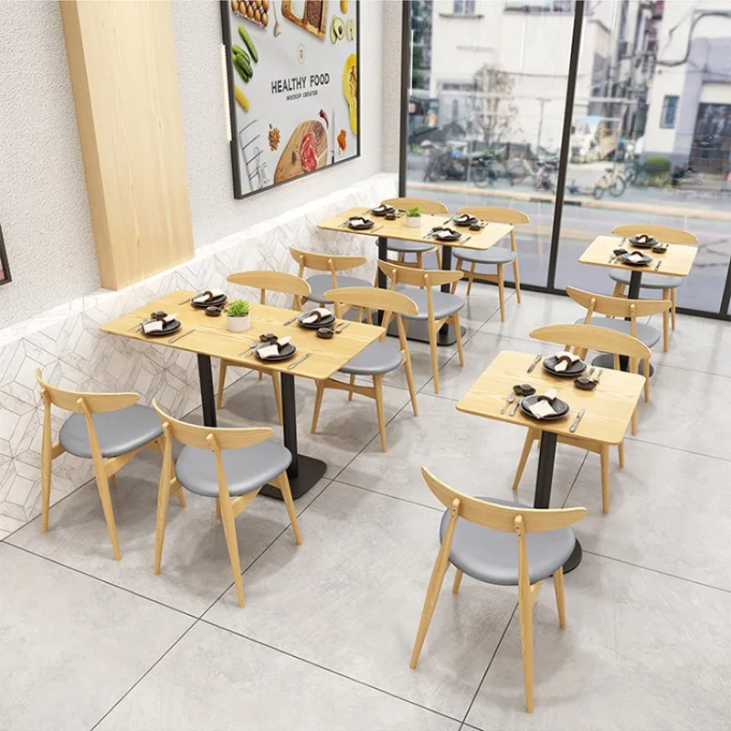 Fast Food Table Chair Set Furniture Restaurant Furniture Booths Cafe Table Chair Set