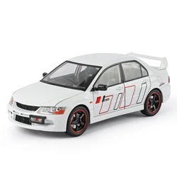 1:24 Die - Cast Mitsubishi EVO Rally Car with Functional Doors and Pull - Back Action (WHITE)