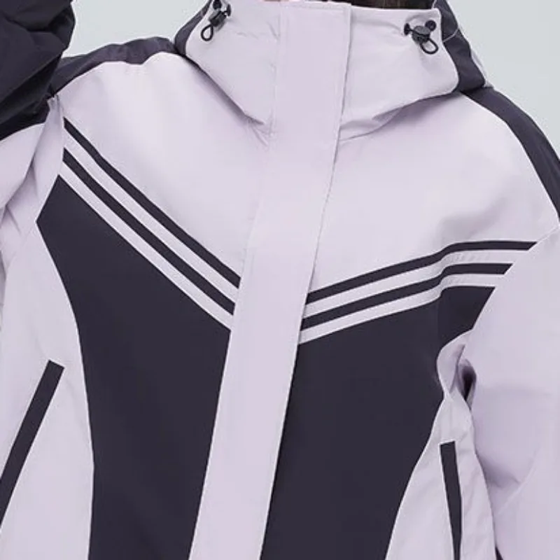 Women White Duck Down Jacket Winter Coat Female Charge Suit Three Piece Set Parkas Warm Thick Outwear Short Hooded Overcoat