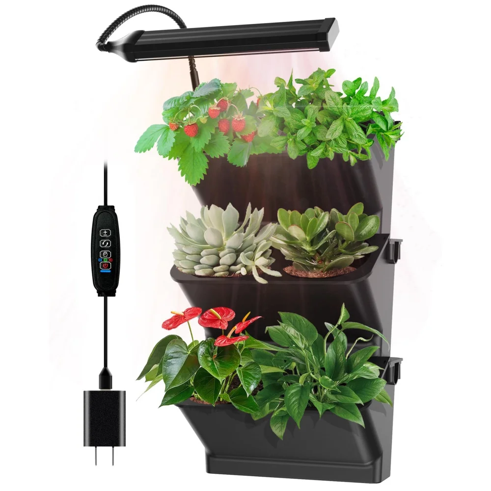 Esterno appeso a parete verticale in plastica fioriera vaso da giardino arredame