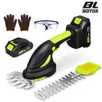 2 IN 1 Brushless Cordless Electric Hedge Trimmer Handheld Home Shrub Weeding Pruning Mower Garden Tools For Makita 18V Battery 1