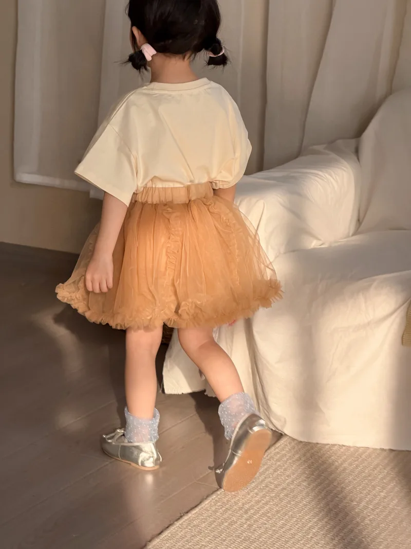 Camiseta infantil MILANCEL, nova coleção de primavera, 1-7 anos, desenho de coelho, manga curta, fina, estilo coreano, camiseta doce para bebês, roupas infantis. 3