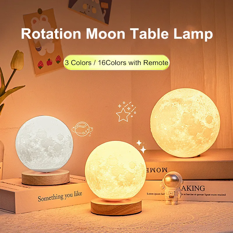 Lampe Lune 3D  Lampe de Nuit