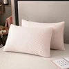 2025 new summer feather silk pillow cool Doudou ice silk pillow breathable mesh edge three-dimensional pillow core 2