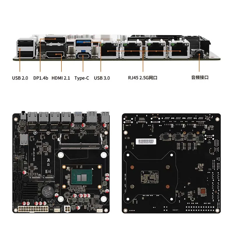 SZBOX-NASマザーボード,intel Lake n100,intel i3-N305, 6 x