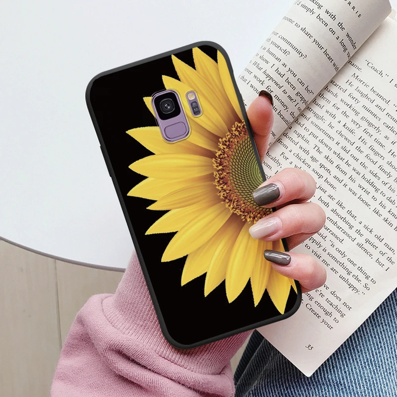 Adorable Sunflower Soft Bumper Case - Painted Design