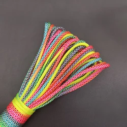 Rainbow Multi-Diameter Parachute Rope - 31 Meters, 7-Strand Survival and Camping Gear - 5 meters (4mm Colorful color)