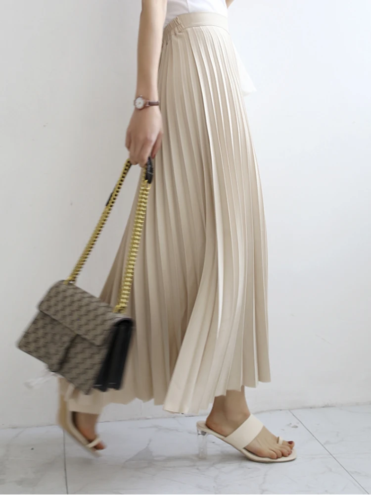 Jupe plissée pour femme, tenue féminine élégante, taille haute, à la mode,  automne 2223024636 - AliExpress