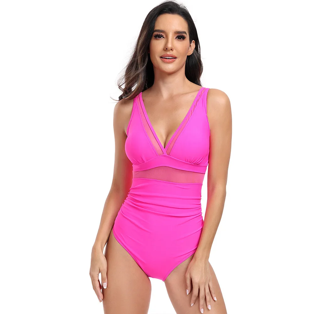 OhSunny Women Swimsuit 2024 New Bikinis Sets Summer Fashion Slim Sexy One-piec Swimwear Female Girls Beach Outfits