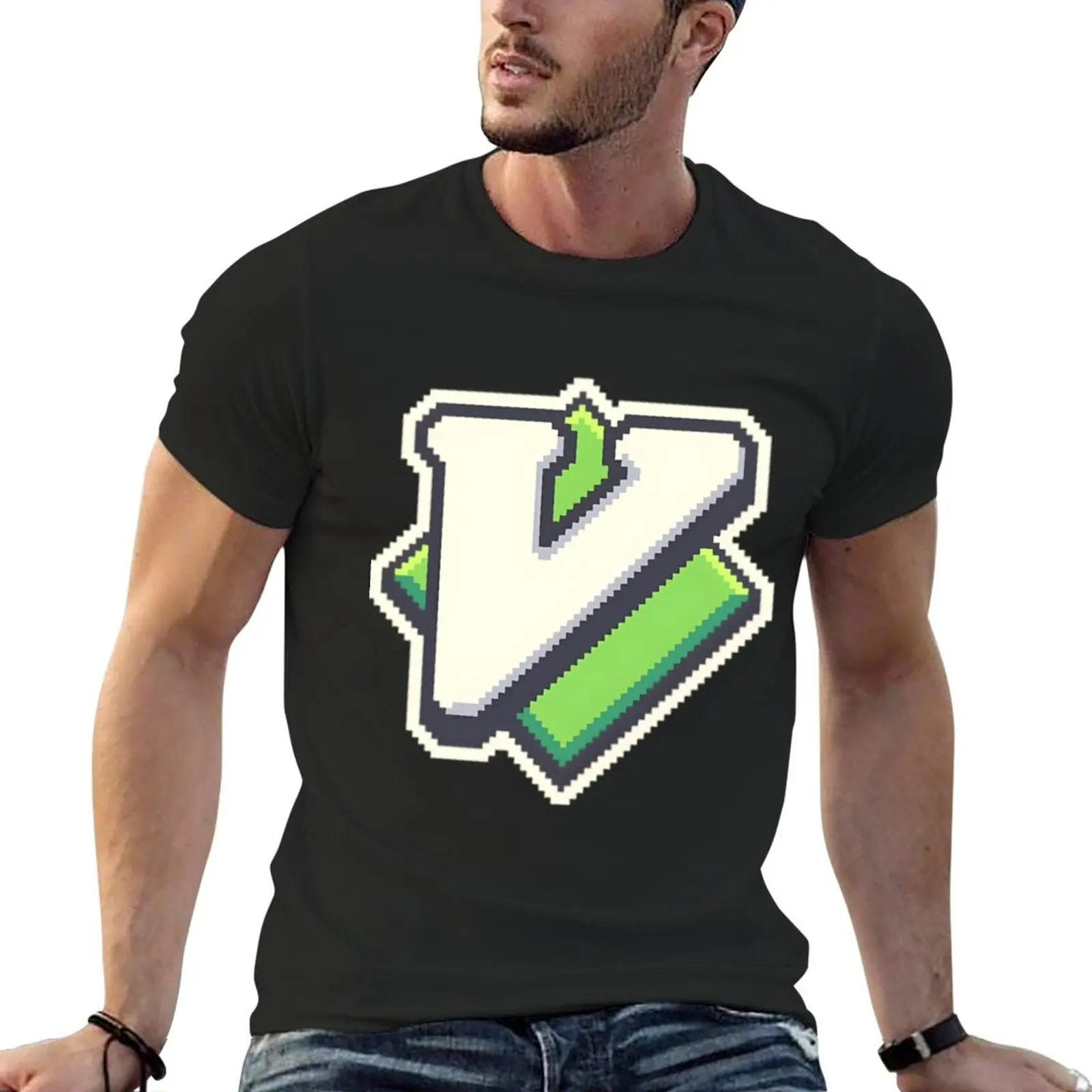 

Vim Pixel Art \t \t Copy\t T-Shirt Oversized t-shirt anime clothes Tee shirt blank t shirts tshirts for men