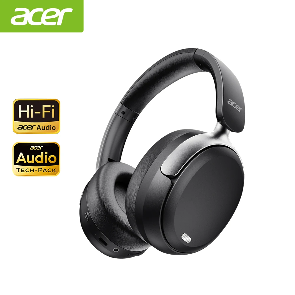 その他 Smartheadset Acer OHR516 ANC Wireless Bluetooth 5.4 Headphones 48dB ANC