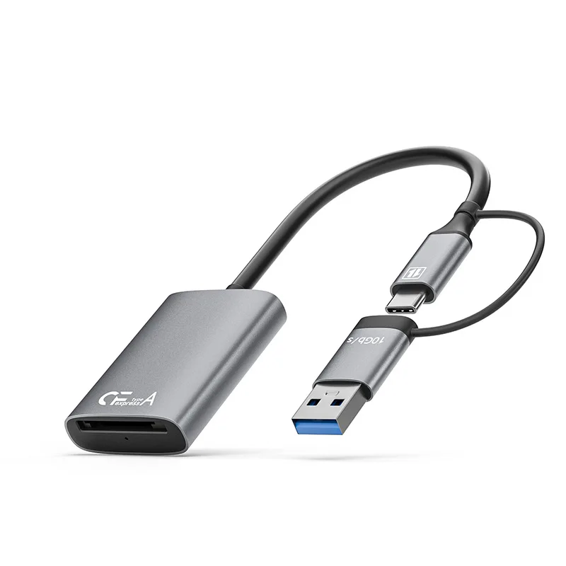 FC&EC CFe 카드 리더기 CFexpress A 카드 리더기 고속 전송 USB Type-C 포트( 카메라용) iPhone 15 MacBook Pro
