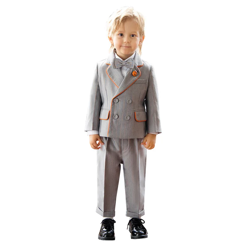 

Children Luxurious Piano Party Photography Suit Flower Boys Formal Ceremony Costume Baby Kids 1Year Birthday Wedding Prom Dress