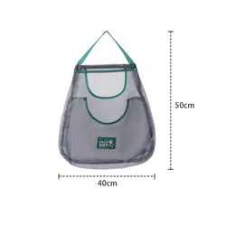 Eco-Friendly Hanging Mesh Storage Bags for Kitchen Fruits & Vegetables (King-size double bag)