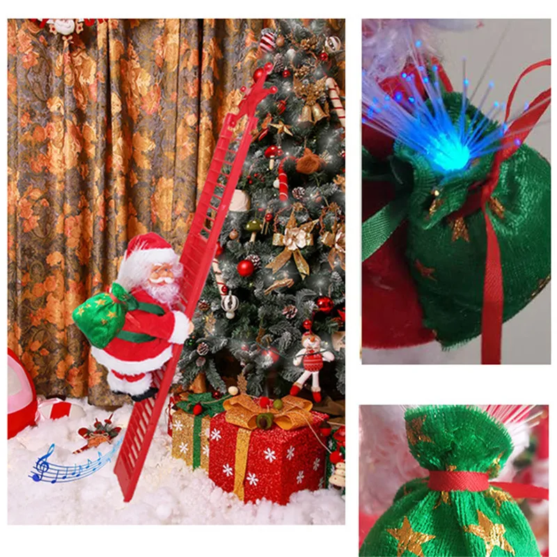 

Рождественские подъемные украшения в виде Санта Клауса со светом, забавная модель Санта-Клауса, праздничное семейное украшение, Новогоднее украшение для комнаты