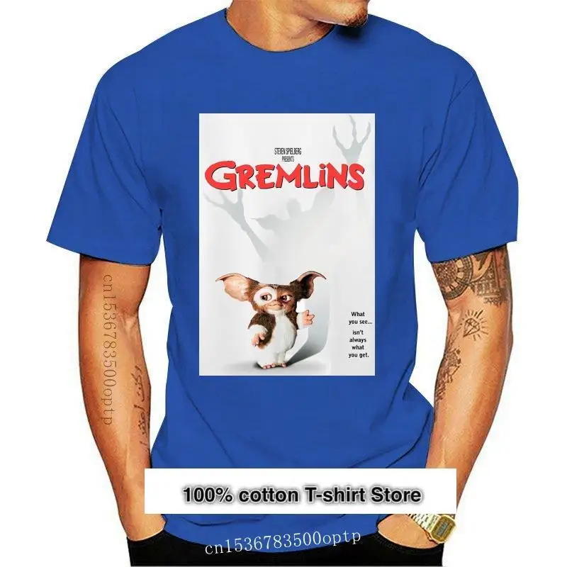 Gremlins-Camiseta Con Cartel De Pelicula Para Hombre, Retro, A Rayas, Clalsico, Vintage, Dvd, 80