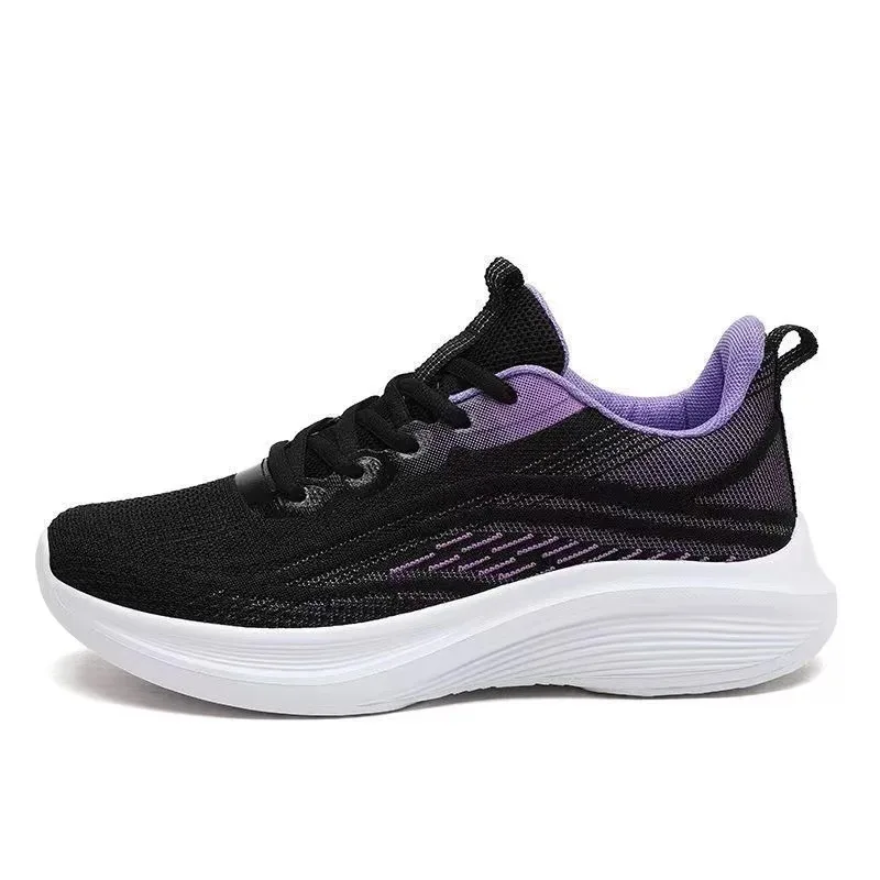 Women Shoes Running Sports Mesh Non-slip Breathable Soft-soled Lightweight Casual