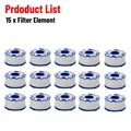 15pcs filter element