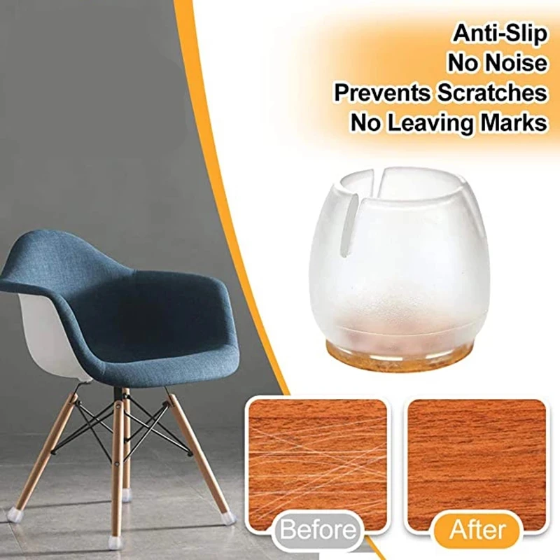 24Pcs Furniture leg caps Silicone Non-Slip Feet Pads chair Cover sofa legs feet Covers Socks Floor Protectors Foot Pad furniture leg pads chair leg caps chair leg protector furniture foot pads rubber furniture feet pads furniture leg caps furniture foot protector furniture feet