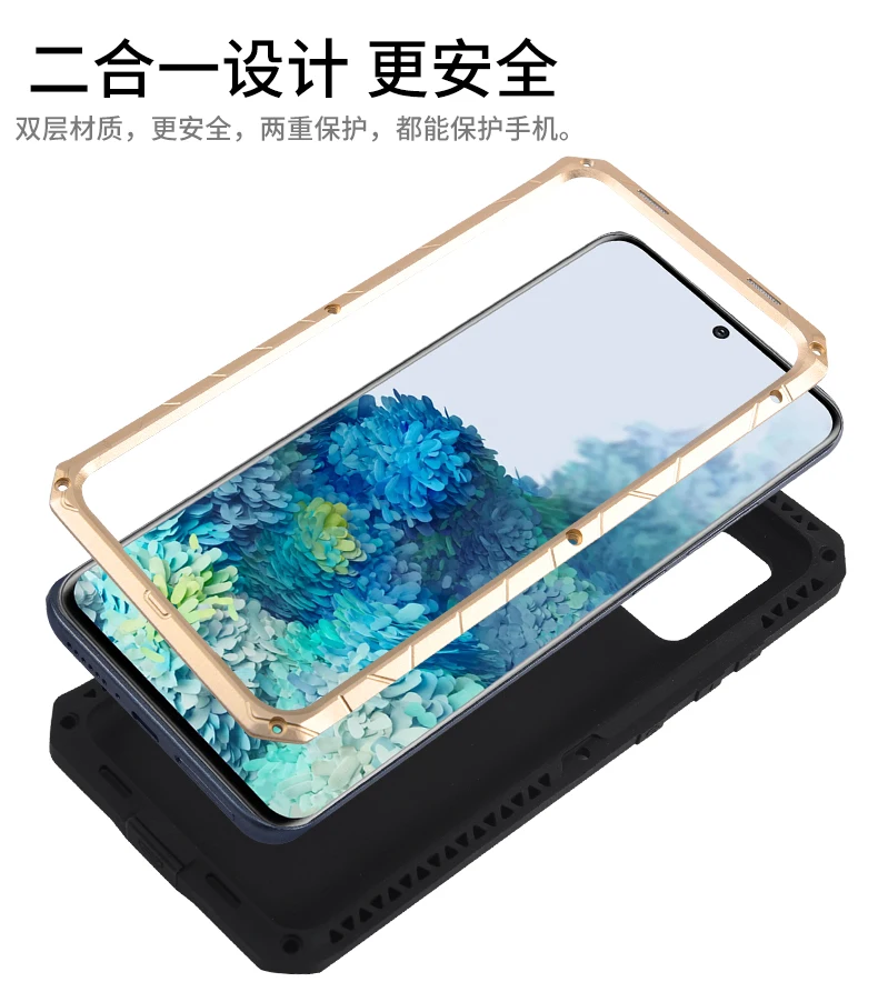 Imatch Case For Lg Velvet 5g Heavy Duty Protection Armor Shockproof Hard Aluminum Metal Mobile Phone Cases For Lg Velvet 5g