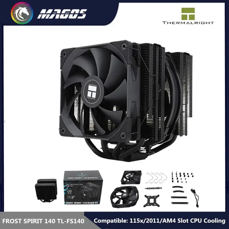 

Thermalright TL-FS140 CPU Water Cooler PWM Fan,For 115x/2011/AM4 AMD Slot, CPU Low Temperature High Performance Radiator