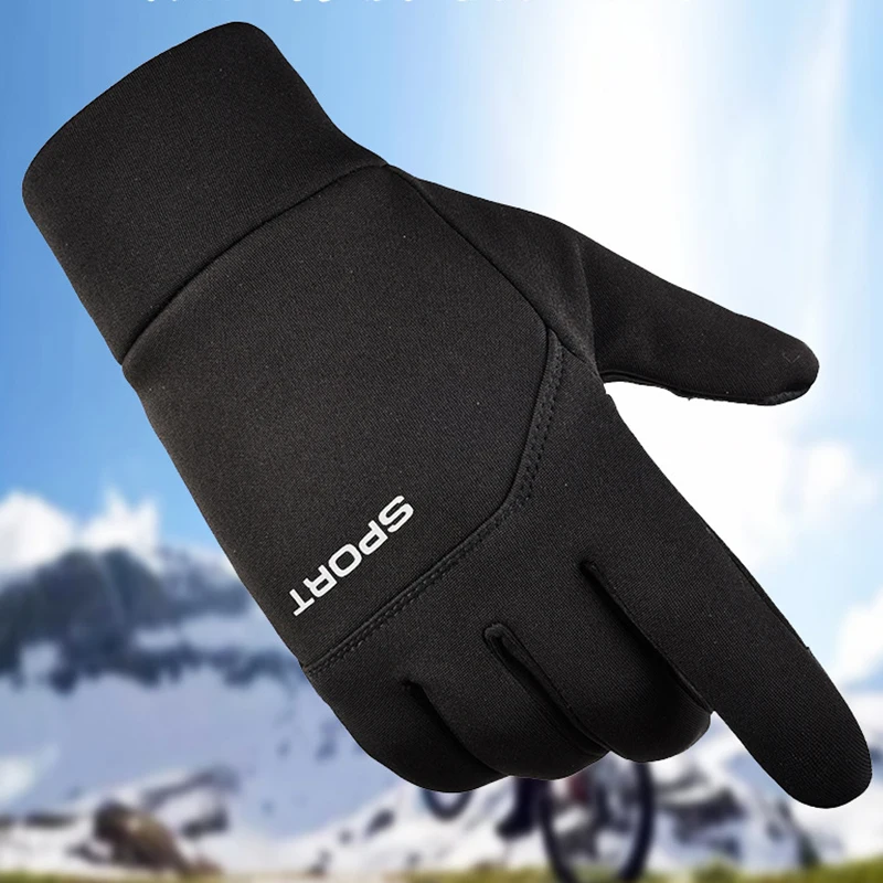 

Outdoor Fishing Waterproof Mens Gloves TouchScreen Women Sport Ridding Windproof Breathable Non-Slip Gloves Lady Ski Autumn