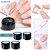 KOSKOE 4Pcs Clear Non Stick Hand Solid Nail Tips Glue Nail Art Extension Tips Glue No-Flowing Modelling Stick Tips Glue 1