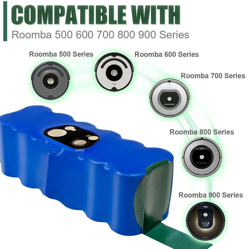 4500Ah Ni-H Akku für iRobot Rooba 500 600 700 800 Serie Ersatzakku