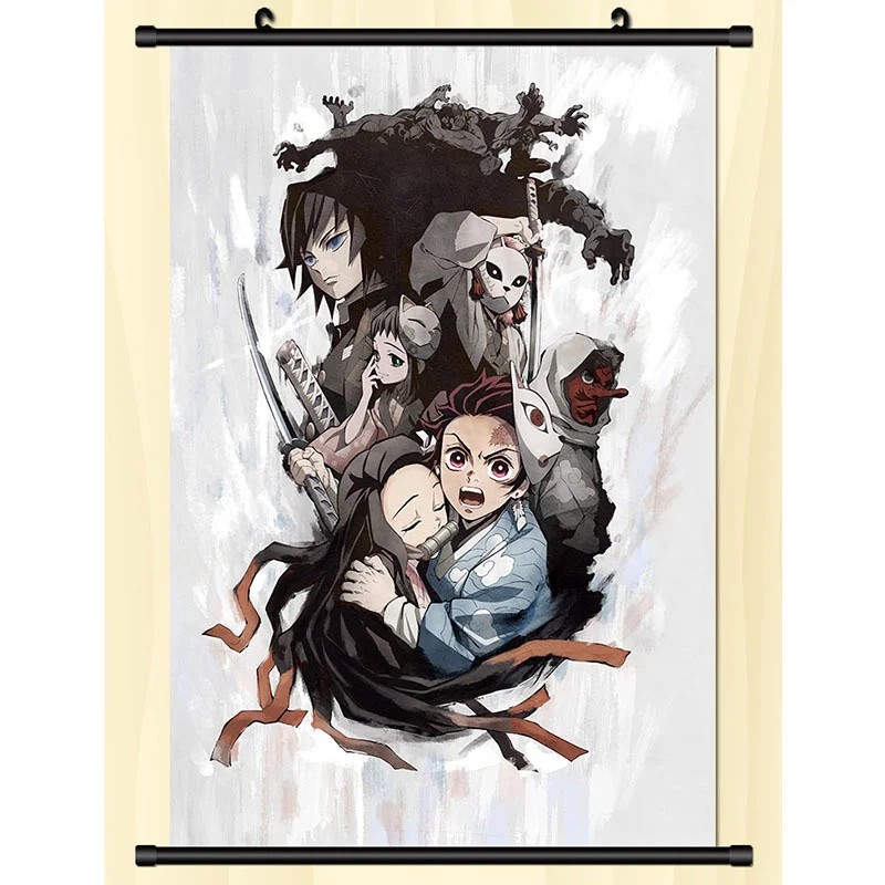 Isekai Maou to Shoukan Shoujo no Dorei Majutsu Anime Poster manga picture  with solid wood hanging scroll with canvas painting - AliExpress