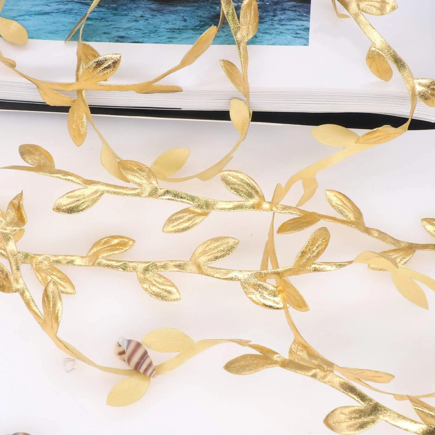 10/20 Meter Künstliche Kleine Blatt Seil Blume Kranz Pflanze Rebe Heißer Verkauf Hause Hochzeit Outdoor Garten Festival DIY Geschenk Sammelalbum – Detail 5