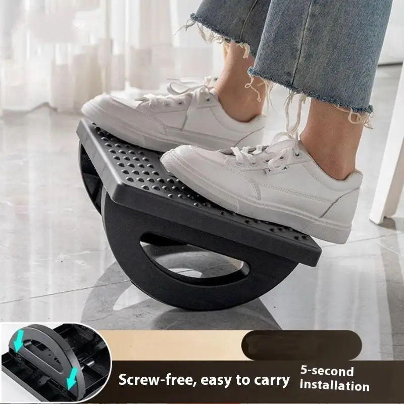 Portability Foot Rest Under Desk Footrest Ergonomic Foot Stool With Massage Rollers Foot Rest For Home Office