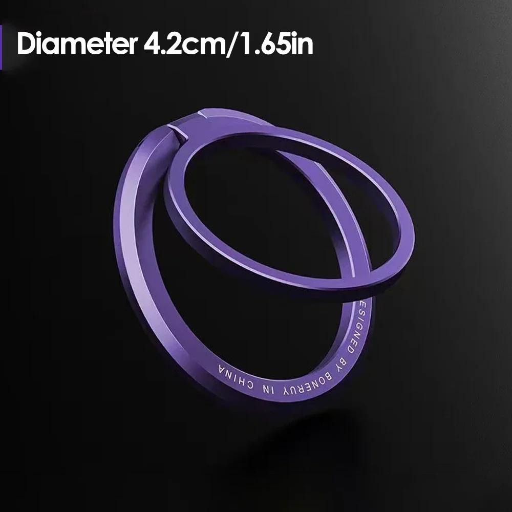 Anello Magnetico Per Cellulare Con Supporto - Rotazione 360°, Compatibile Con MagSafe IPhone E Android, Grafite - Foto 10