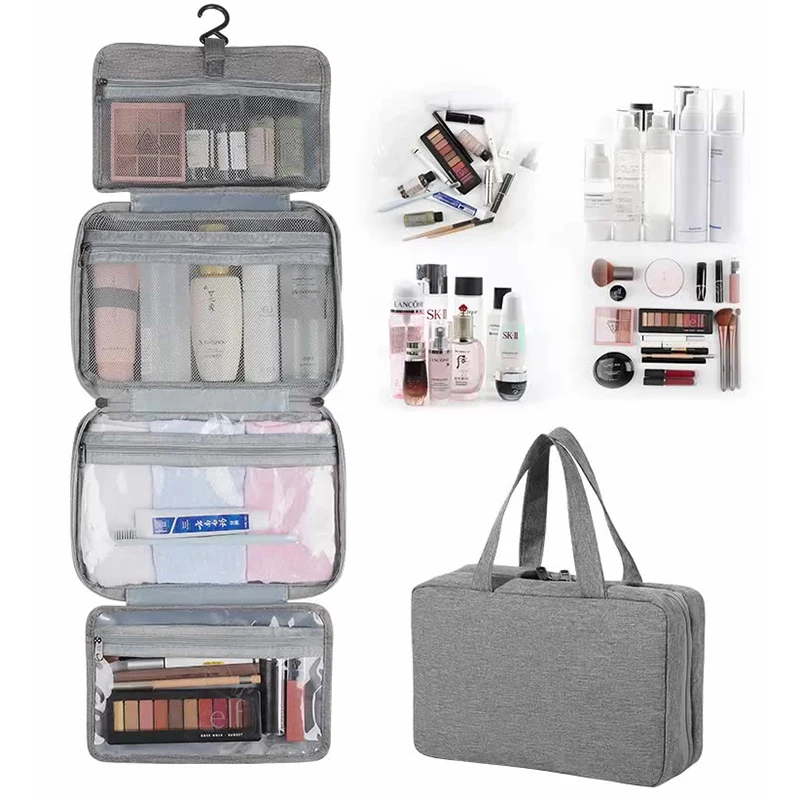 

Men's Wash Storages Bag High Capacity Waterproof Toiletries Storage Bag Foldable Ladies Travel Cosmetic Hanging Bag Organizer