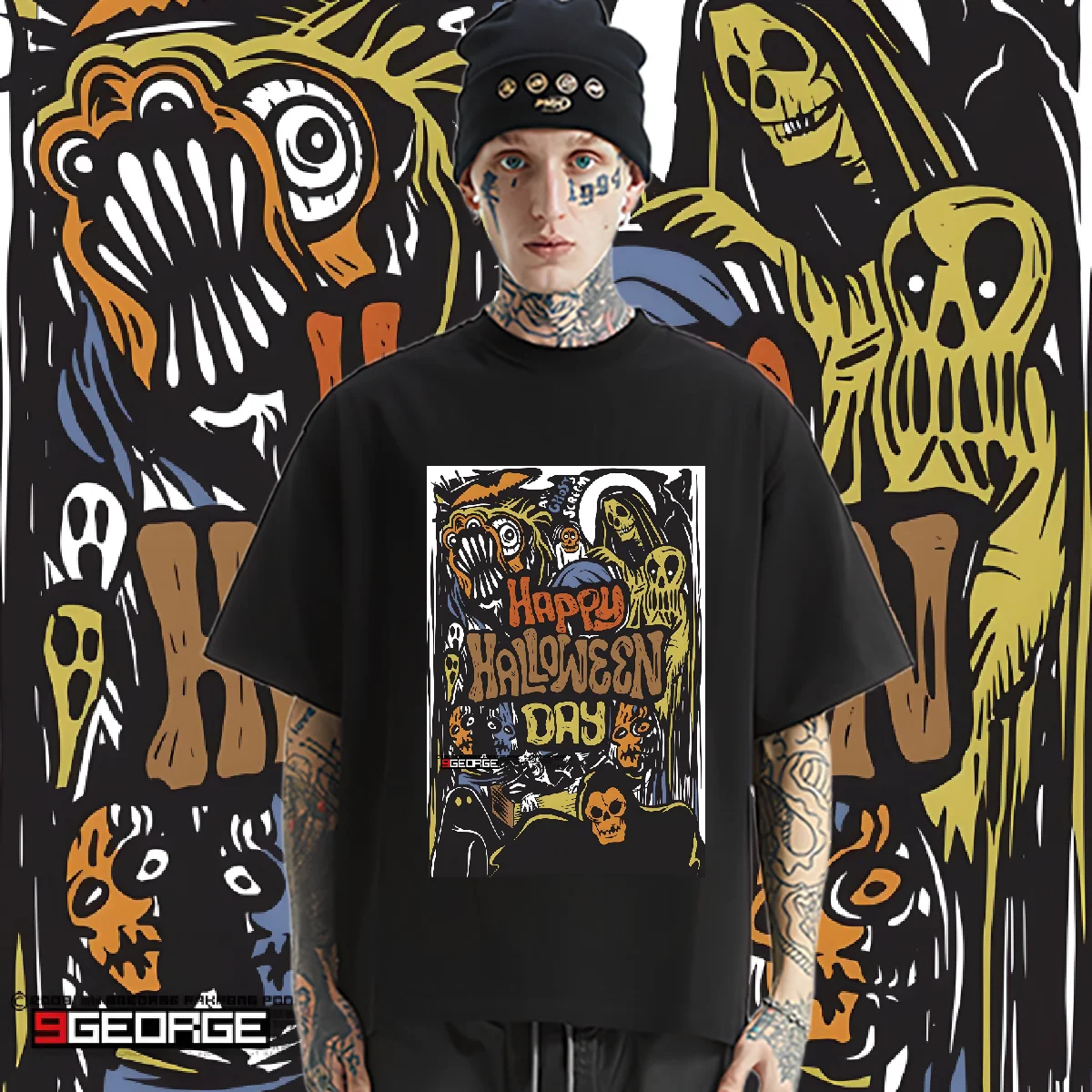 

Loose Oversized Tshirt Vintage Classic Hip Hop Shirt Graphic Printing Cotton T Shirt Outdoor Style Men Woman Clothes DIY