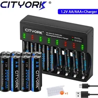 1.2V AA aaa NI MH Rechargeable Batteries 3000mAh aa 1100mAh aaa Battery+8 solt LCD Charger For 1.2V NIMH 2a 3a Batteries aa aaa 1