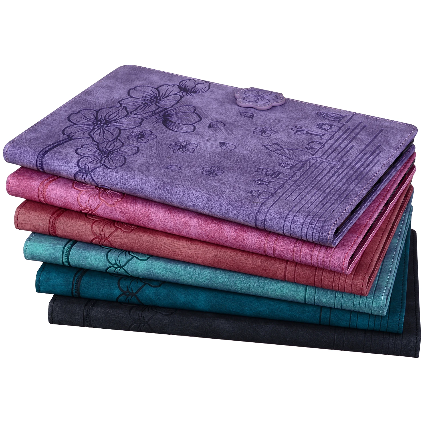 Custodia Per Tablet Per Xiaomi Pad 5 Pro /Xiaomi Pad 5 Xiaomi Redmi Pad 10.6 2022 Cute Flower Cat Stand Smart Tablet Folio Shell