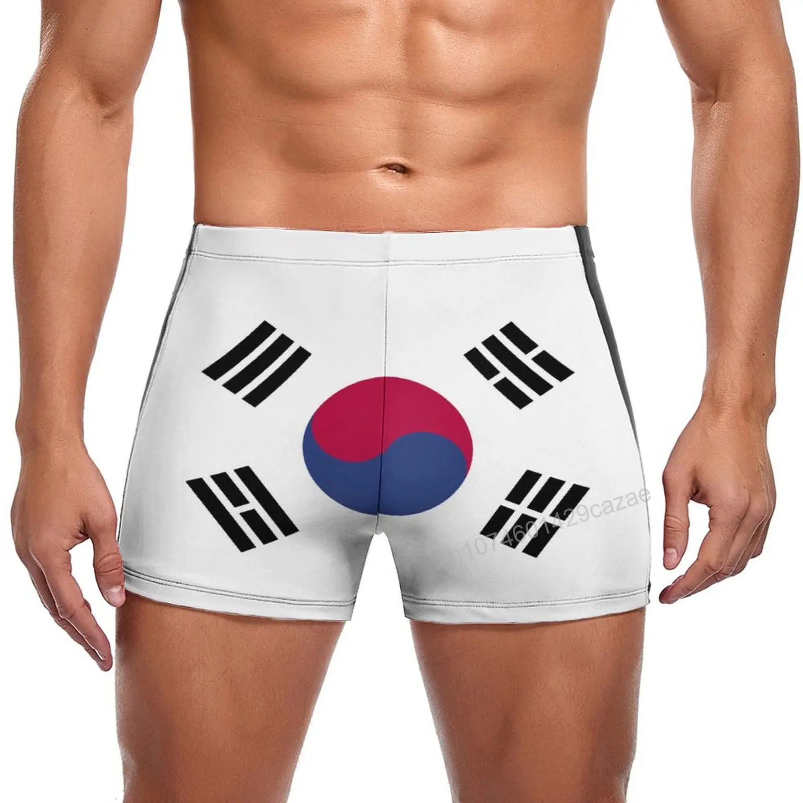 

Плавки мужские с флагом Южной Кореи, быстросохнущие шорты для плавания, пляжные шорты, летний подарок