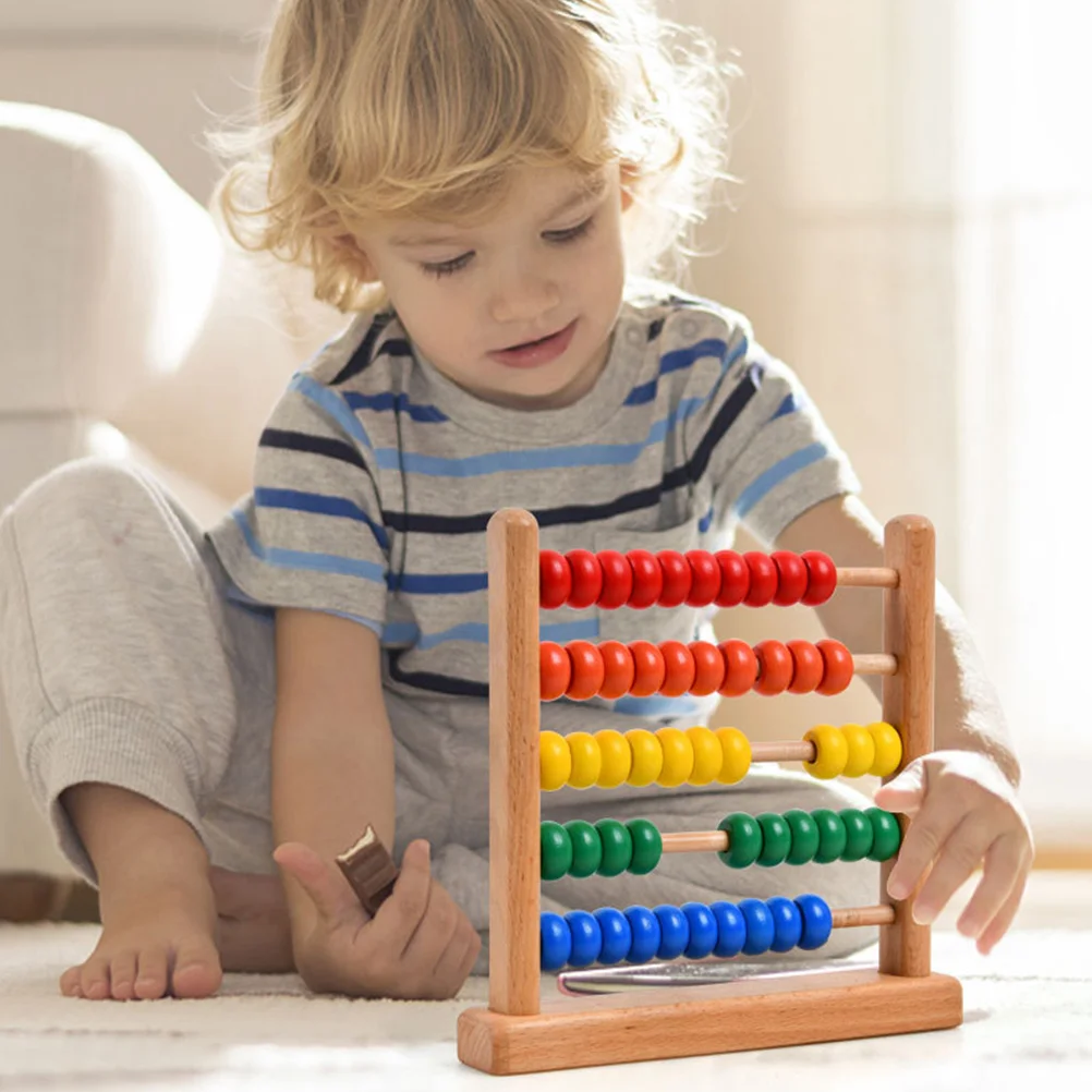 

1PC Children Wooden Abacus Children Colorful Abacus Mental Arithmetic Tool