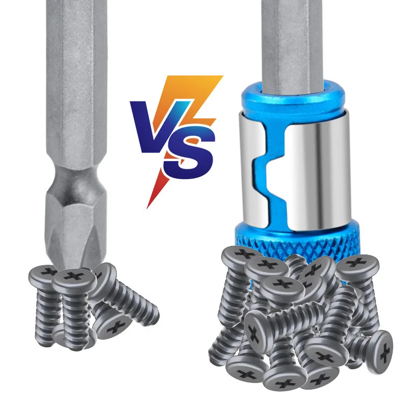 Universal Anti-Corrosion Magnetic Screwdriver Bit with Strong Magnetizer