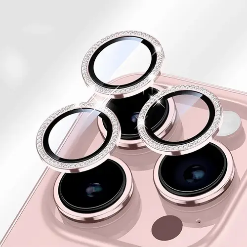 Bling Glitter Diamond Camera Lens Protector Case For iPhone 17 16 15 14 13 12 11 Pro Max Plus Sreen Protectors Film For iPhone17 - Image 8