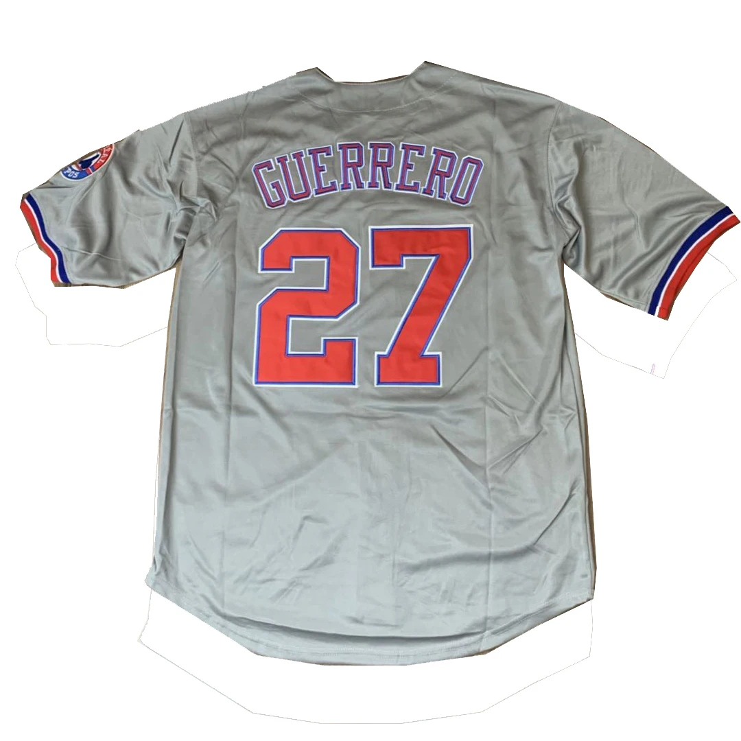 baseball jerseys Montreal 27 GUERRERO 10 DAWSON Sewing embroidery Outdoor sportswear Hip hop culture Big size baseball jersey