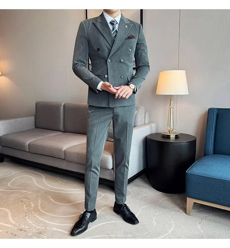 Men's Korean Style Classical Suit View 2